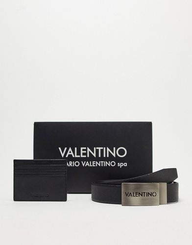 Valentino - Set regalo con cintura e portacarte marrone - Valentino Bags - Modalova