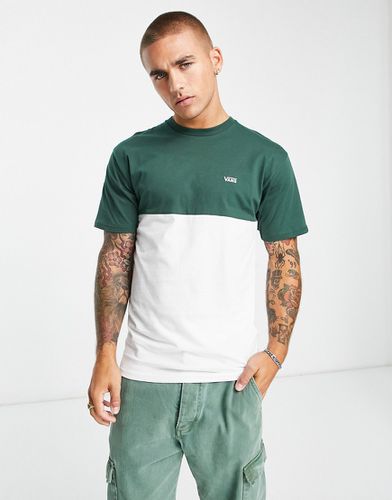 T-shirt verde e bianca colorblock - Vans - Modalova