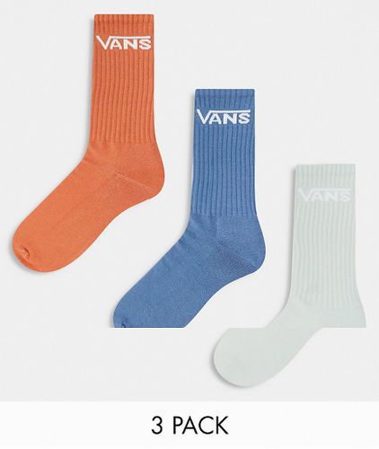 Confezione da 3 paia di calzini classici blu, arancioni e chiaro - Vans - Modalova