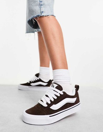 Knu Skool - Sneakers marroni e bianche con suola spessa - Vans - Modalova