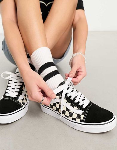 Old Skool - Sneakers nere e bianche a scacchi - Vans - Modalova