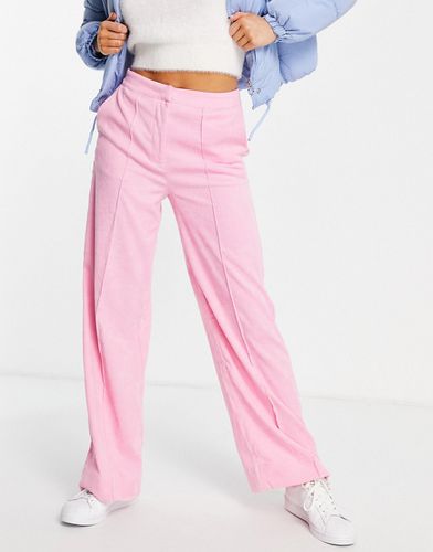 Pantaloni a costine con fondo ampio color in coordinato - Y.A.S - Modalova