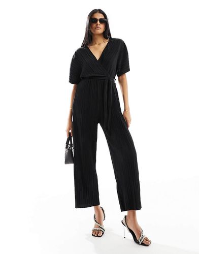 Tuta jumpsuit plissé a portafoglio nera - YAS - Modalova