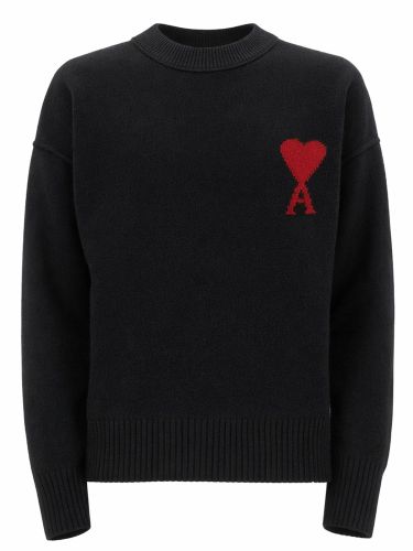 Ami paris wool logo sweater - ami paris - Modalova