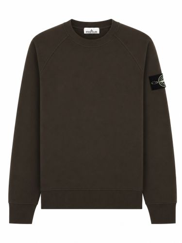 Stone island felpa con patch logo - stone island - Modalova