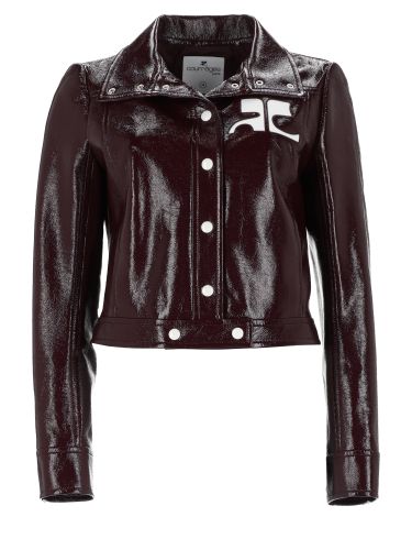 Courreges giacca crop con logo - courreges - Modalova