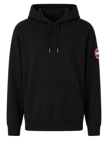Felpa con patch logo e cappuccio - canada goose - Modalova