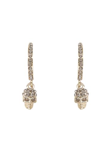 Orecchini a cerchio "skull" - alexander mcqueen - Modalova