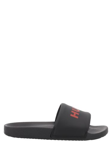 Hugo ciabatta slipper con logo - hugo - Modalova
