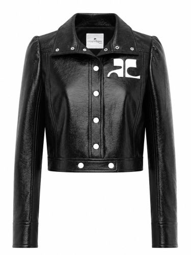 Courreges giacca crop con logo - courreges - Modalova