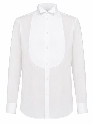 Camicia smoking in cotone - giorgio armani - Modalova