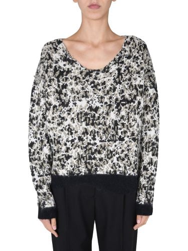 Saint laurent wide neck sweater - saint laurent - Modalova