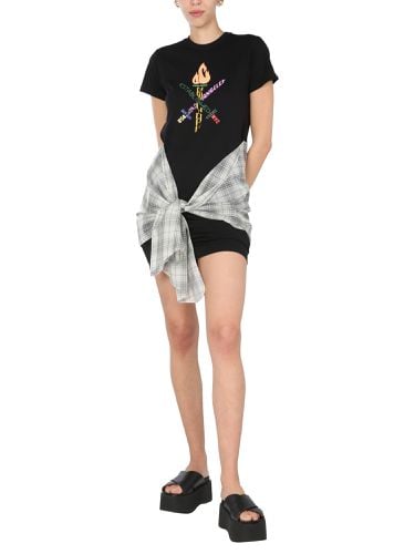 Word torch hybrid" t-shirt dress - opening ceremony - Modalova