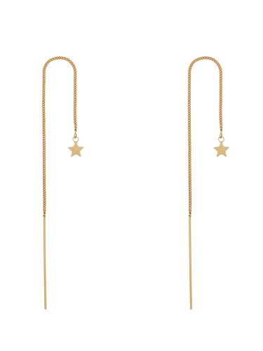 Long chain and star earrings - saint laurent - Modalova