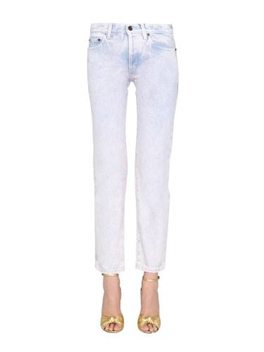 Saint laurent low waist denim jeans - saint laurent - Modalova