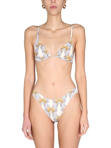 Bikini briefs with abstract print - tory burch - Modalova