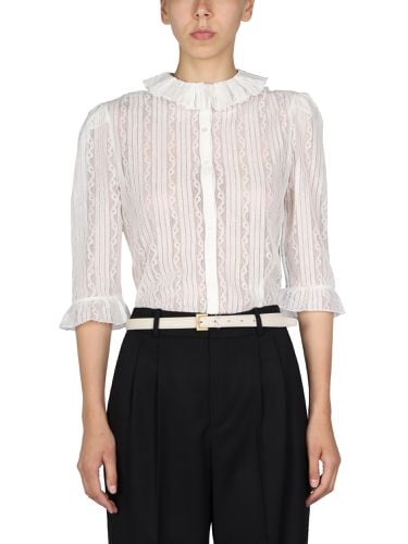 Saint laurent ruching blouse - saint laurent - Modalova