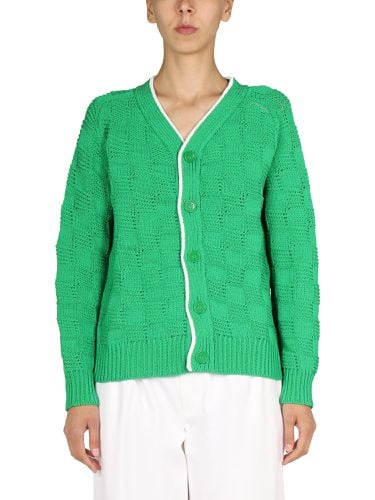 Woven pattern cardigan - bottega veneta - Modalova