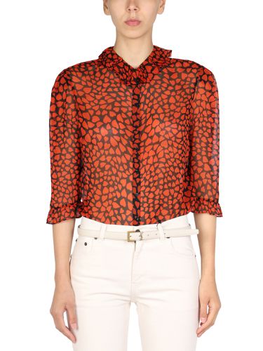 Saint laurent ruching blouse - saint laurent - Modalova