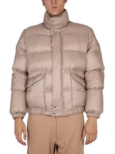 Graffiti logo print down jacket - alexander mcqueen - Modalova