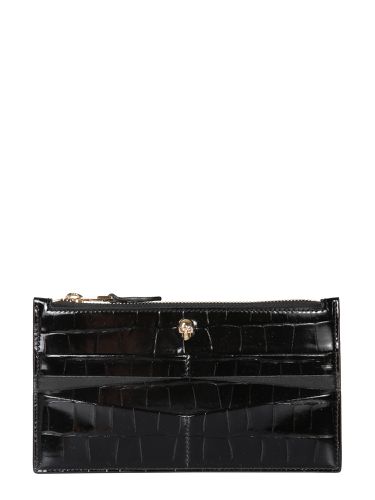 Flat wallet with zipper - alexander mcqueen - Modalova