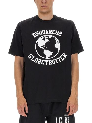 Dsquared "globetrotter" t-shirt - dsquared - Modalova