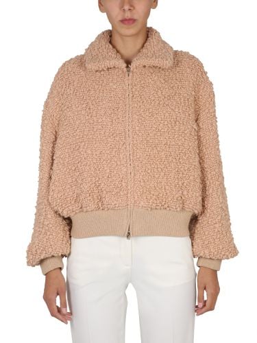 Wool blend bomber jacket - stella mccartney - Modalova