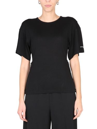 T-shirt with chain detail - stella mccartney - Modalova