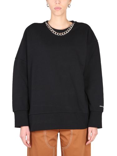 Sweatshirt with chain detail - stella mccartney - Modalova