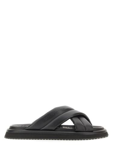 Nappa effect fabric sandal - dolce & gabbana - Modalova