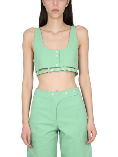 Ganni crop top - ganni - Modalova