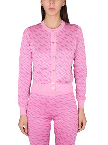 Versace jacquard cardigan la greca - versace - Modalova