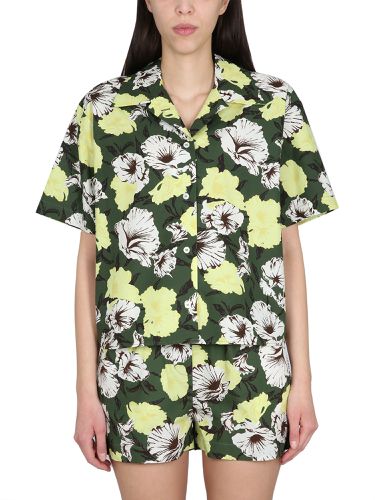 Msgm floral print shirt - msgm - Modalova