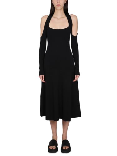 Ganni ribbed dress - ganni - Modalova