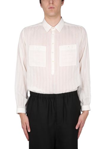 Saint laurent striped tunic shirt - saint laurent - Modalova