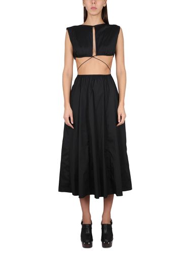 Midi dress with cut out details - philosophy di lorenzo serafini - Modalova