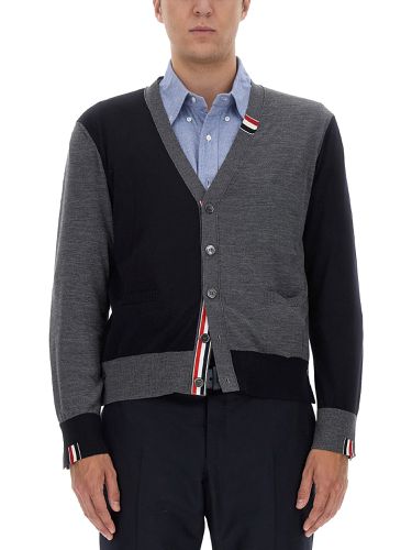 Thom browne virgin wool cardigan - thom browne - Modalova