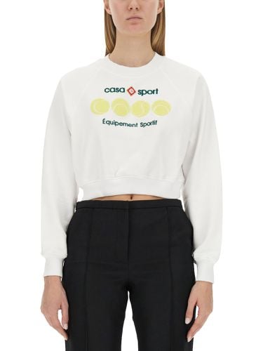 Casablanca cropped sweatshirt - casablanca - Modalova