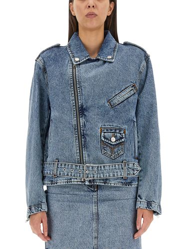 Moschino jeans biker peace symbol - moschino jeans - Modalova