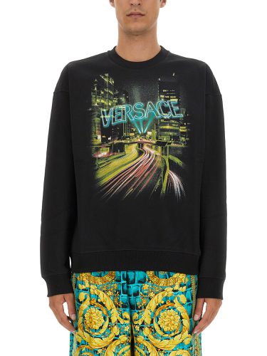 Versace sweatshirt with logo - versace - Modalova