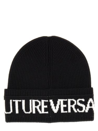 Beanie hat with logo - versace jeans couture - Modalova