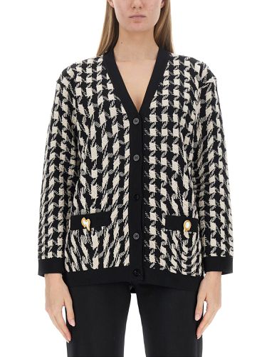 Moschino houndstooth cardigan - moschino - Modalova