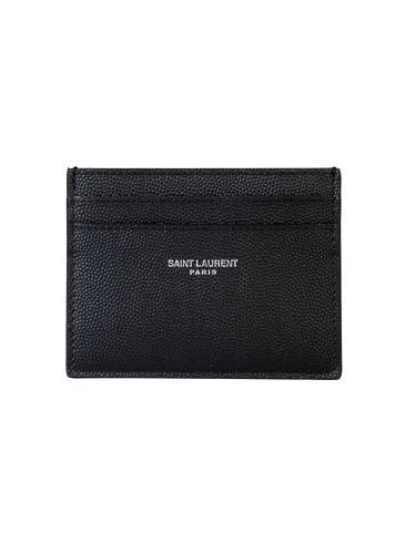 Saint laurent card holder with logo - saint laurent - Modalova