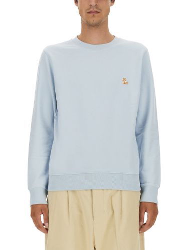 Sweatshirt with logo patch - maison kitsuné - Modalova