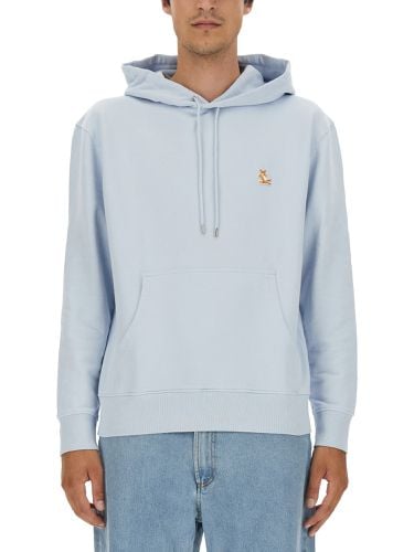 Sweatshirt with logo patch - maison kitsuné - Modalova