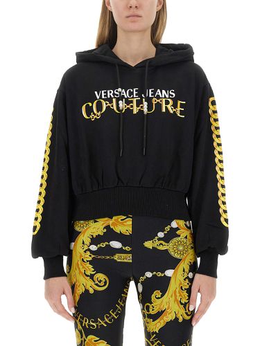 Sweatshirt with logo - versace jeans couture - Modalova