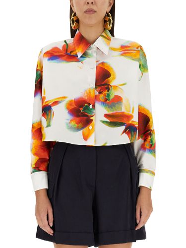 Solarised orchid print shirt - alexander mcqueen - Modalova