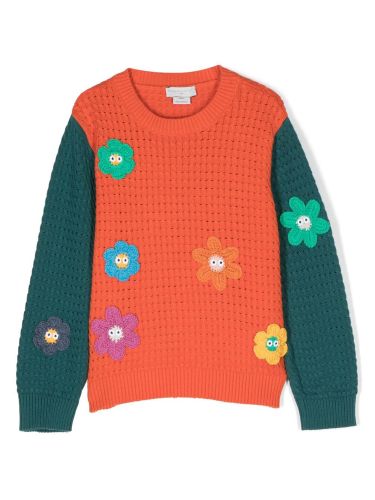 Flowers" crew neck pullover - stella mccartney - Modalova