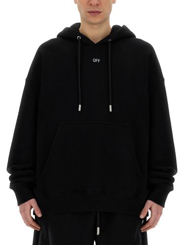 Off-white sweatshirt with logo - off-white - Modalova