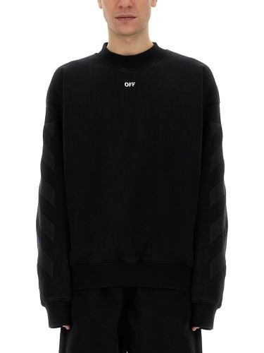 Off-white sweatshirt with logo - off-white - Modalova